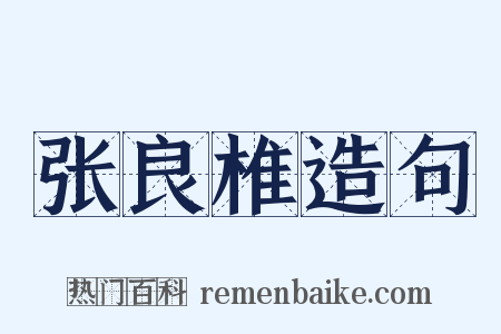 张良椎造句是什么意思的图片